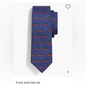 JCrew Crewcuts Boys Tie - truck and tree